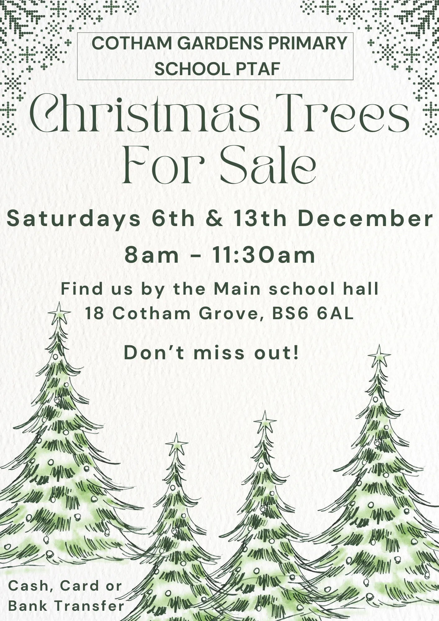 Christmas Trees for Sale (6th Dec)